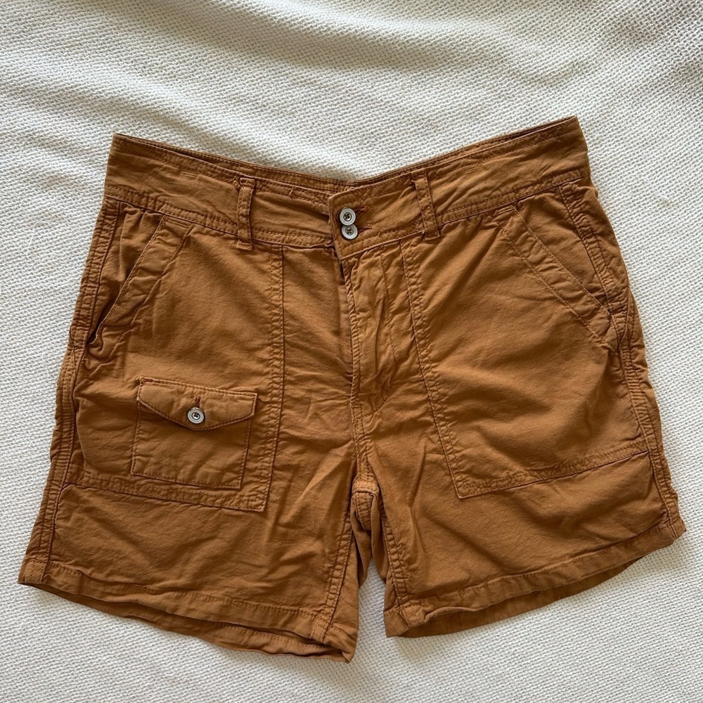 Anthropologie The Wanderer Brown Cotton Casual Shorts
